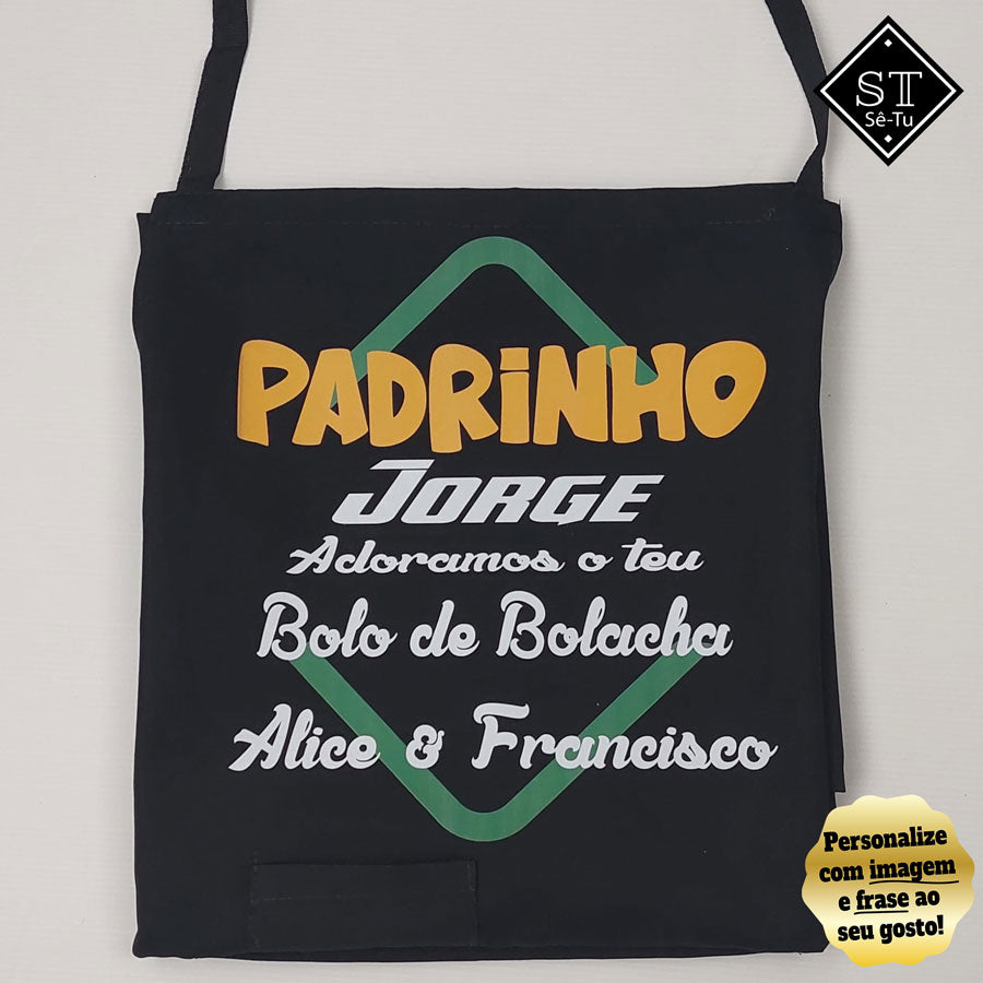 Avental Padrinho Adoramos o teu Bolo de Bolacha